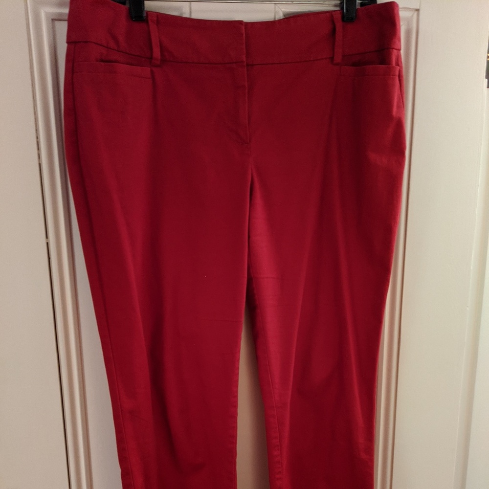 LOFT red slim pants